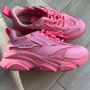 Steve Madden Jposess Girls Pink Sneakers 3M